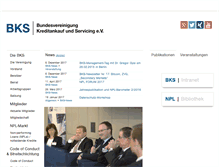 Tablet Screenshot of bks-ev.de